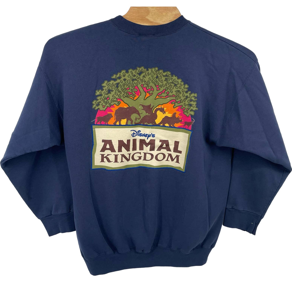 Vintage 90s Walt Disney World Animal Kingdom double sided crewneck sweatshirt